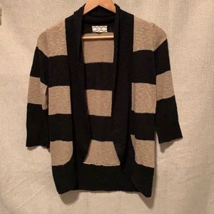 Pink Rose, Black and Tan sweater